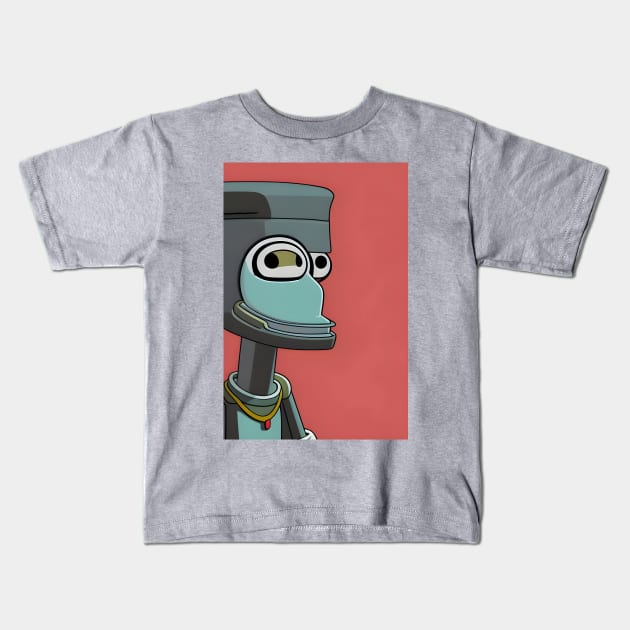 Funny robot Kids T-Shirt by Urbanic